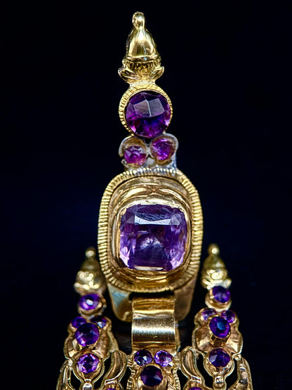 Iberian amethyst earrings