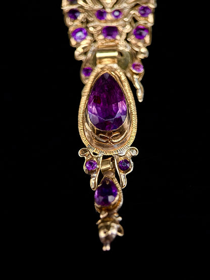 Iberian amethyst earrings