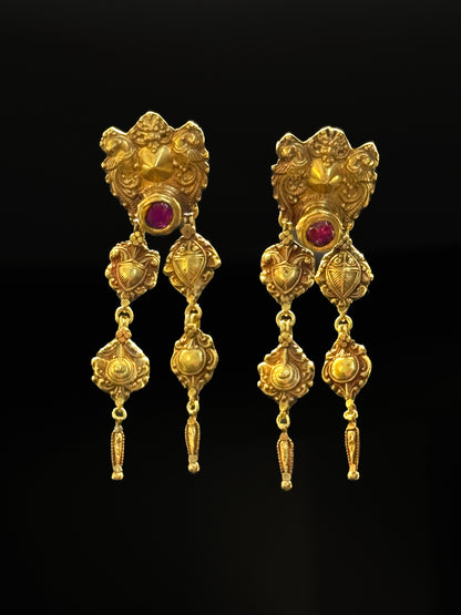 Boucles d'oreilles indiennes "mariage"