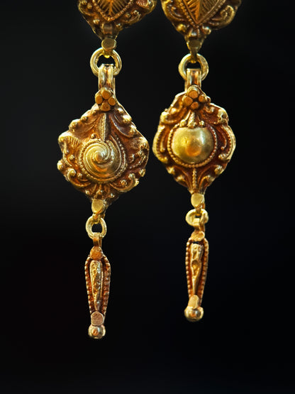 Boucles d'oreilles indiennes "mariage"