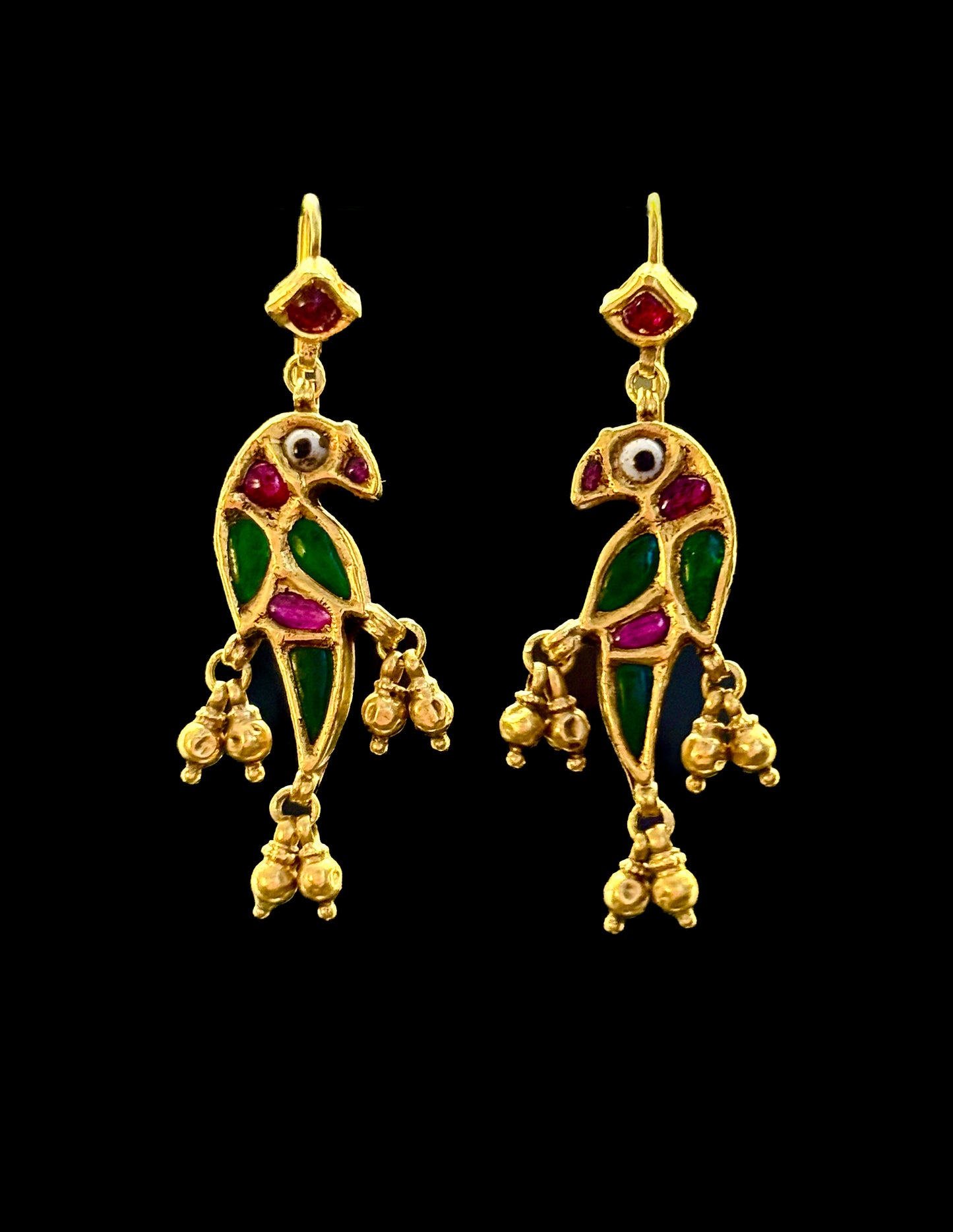 Indian parrots earrings