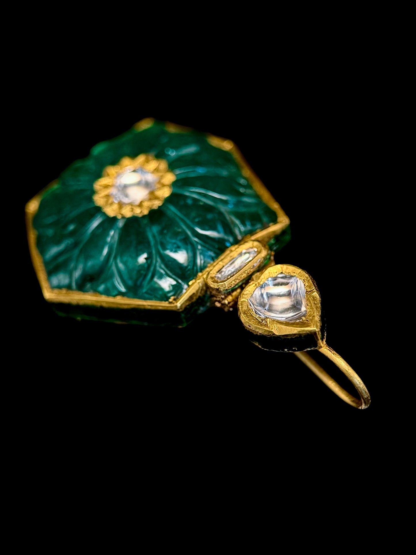 Indian enameled earrings