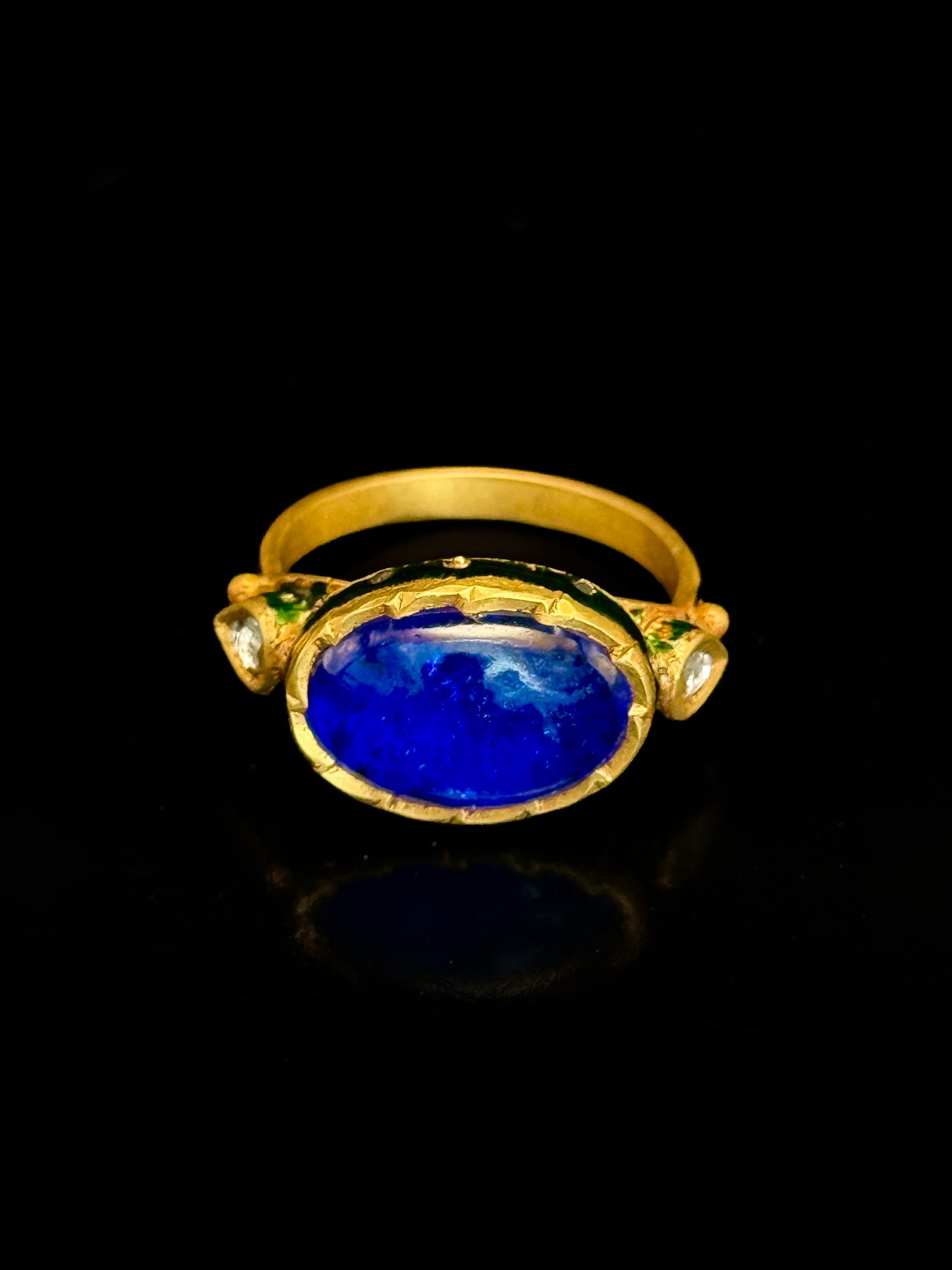 Indian enameled ring