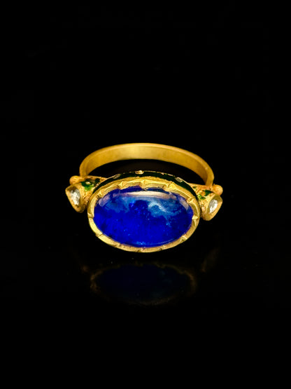 Indian enameled ring