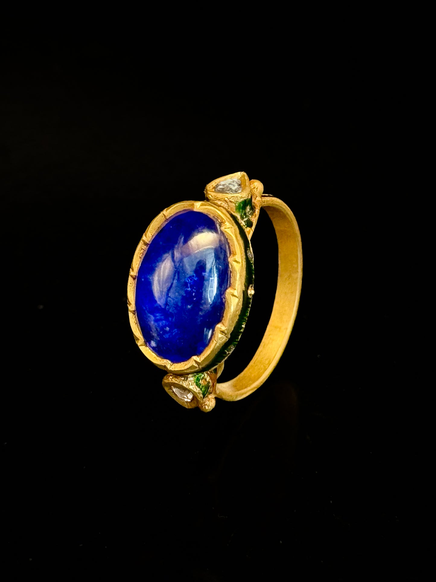 Indian enameled ring