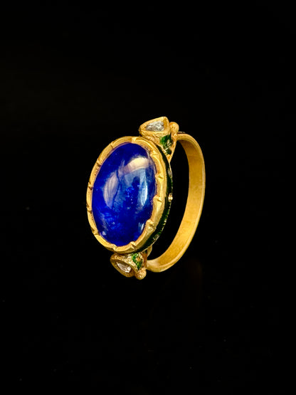 Indian enameled ring