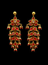 Indian ruby earrings