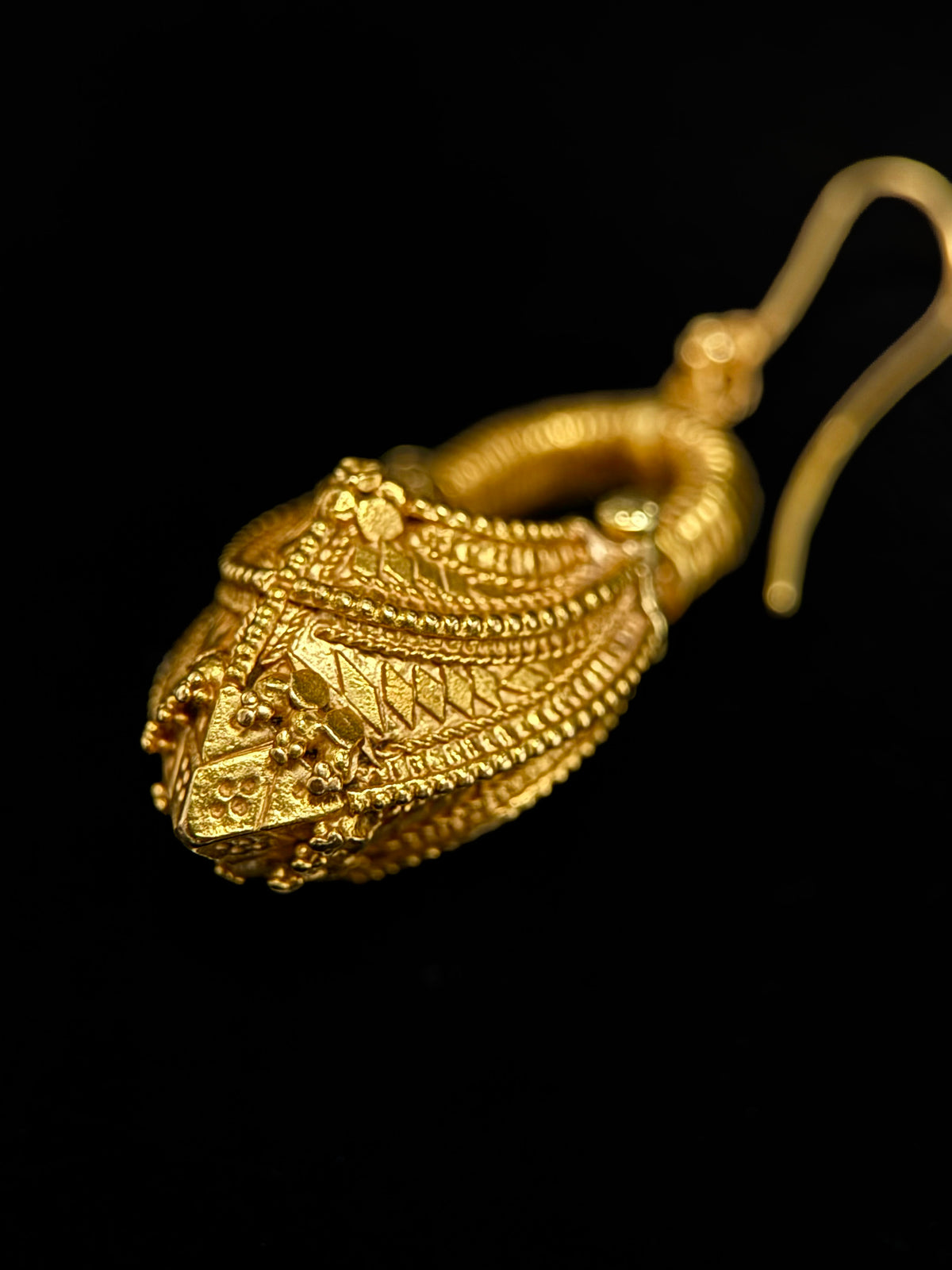 Boucles d'oreilles indiennes Tamil Nadu