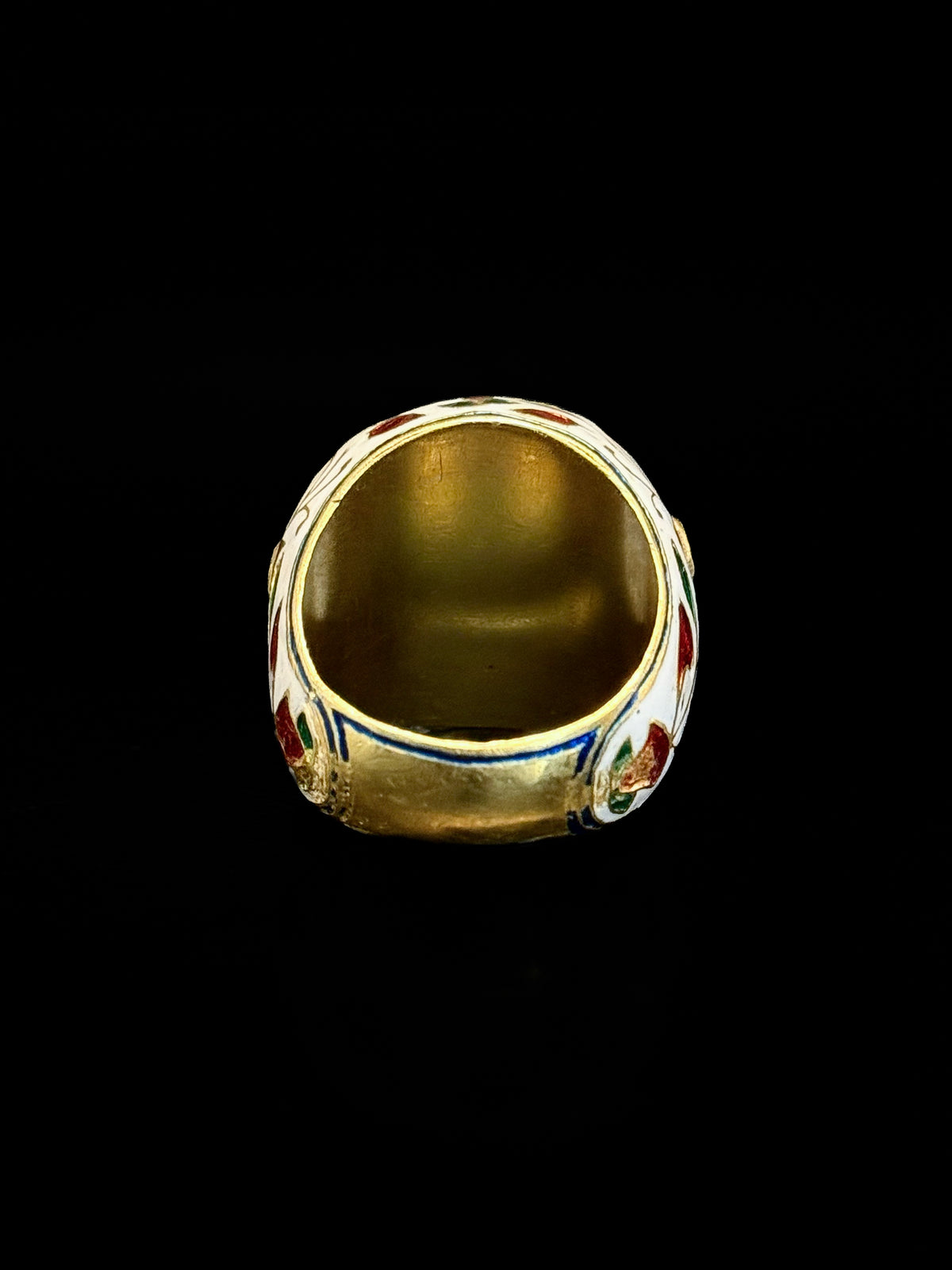 Indian enameled ring