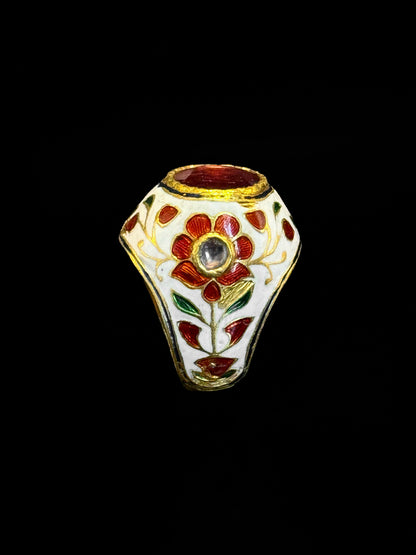 Indian enameled ring