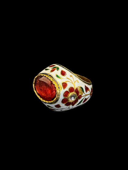 Indian enameled ring