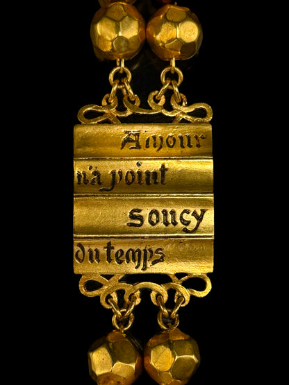 Bracelet "Amour n'a point soucy du temps"