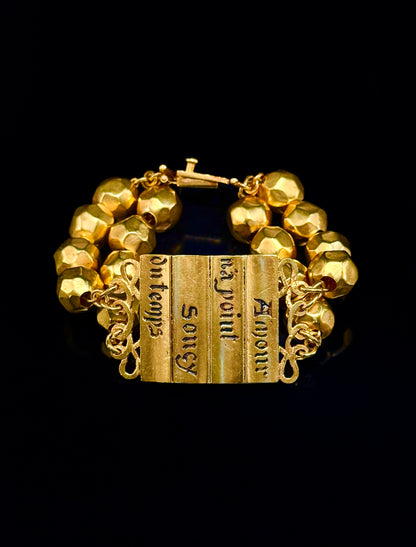 Bracelet "Amour n'a point soucy du temps"