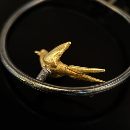 Boucles d'oreilles créoles "Tourterelles"