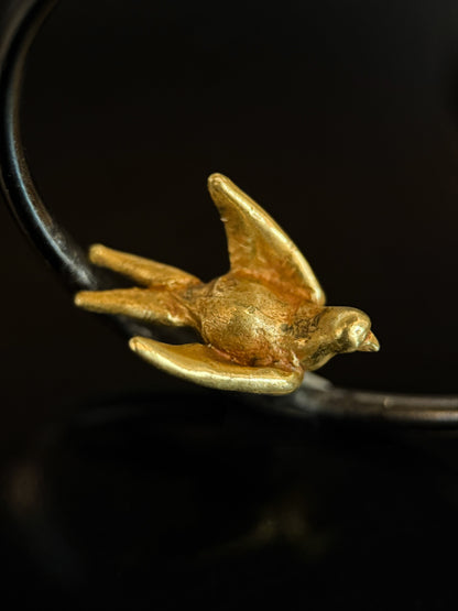 Boucles d'oreilles créoles "Tourterelles"