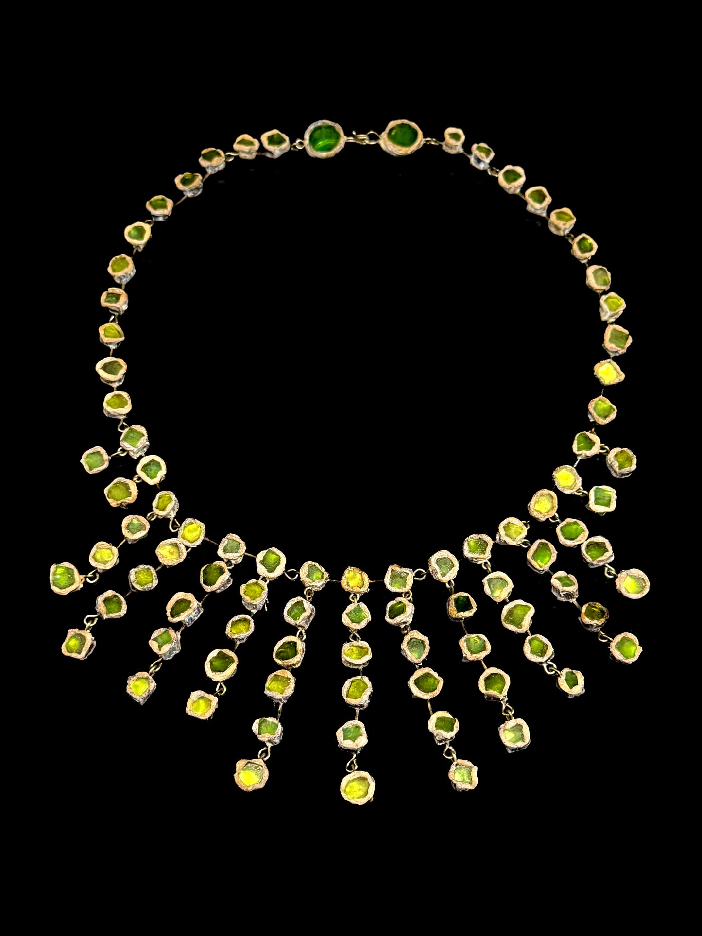Green talosel necklace