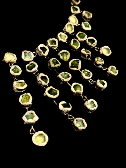 Green talosel necklace