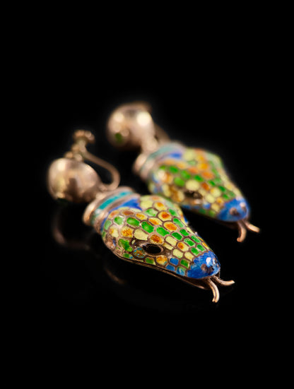 Snake earrings