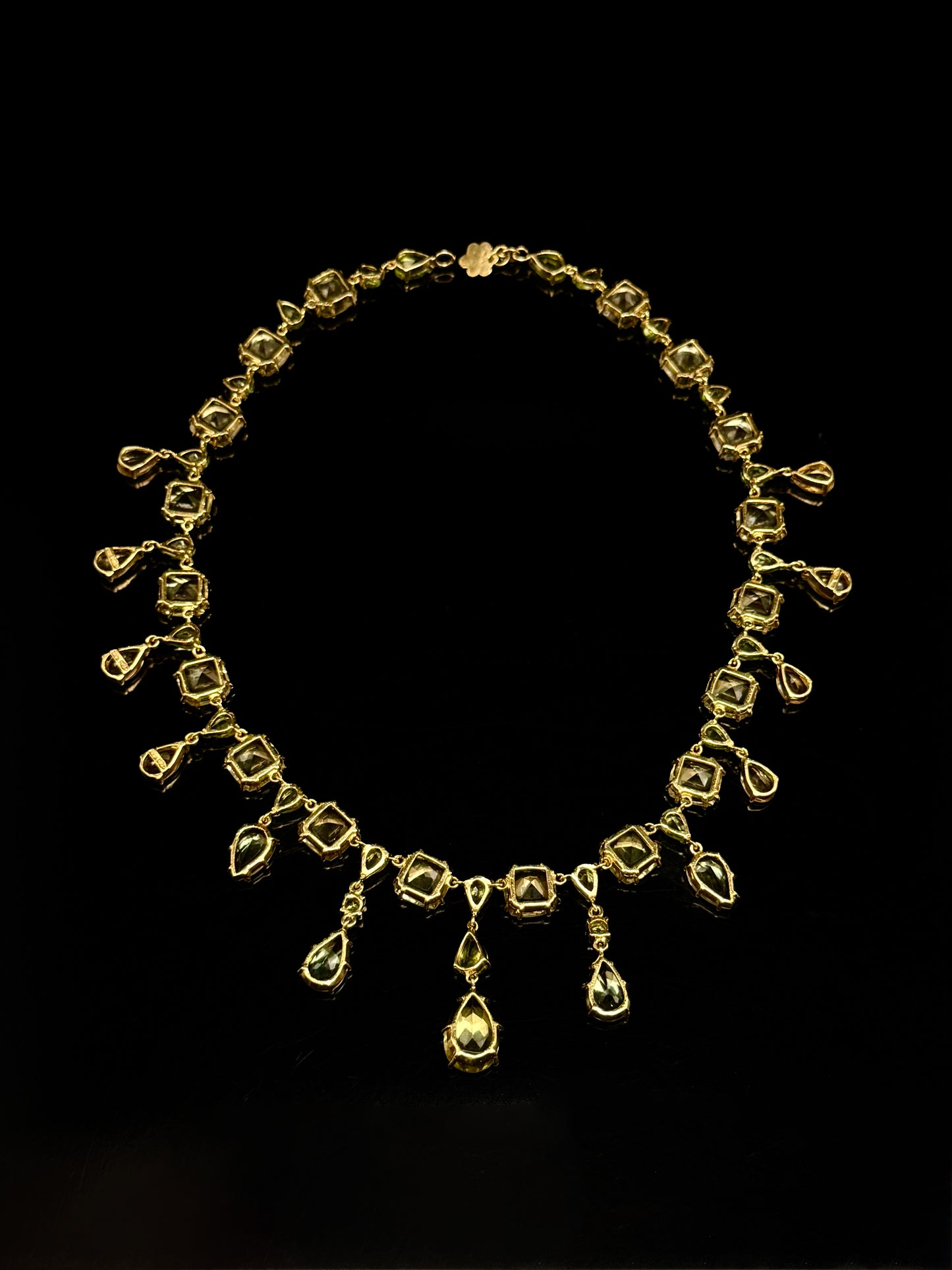 Multistone "draperie" necklace