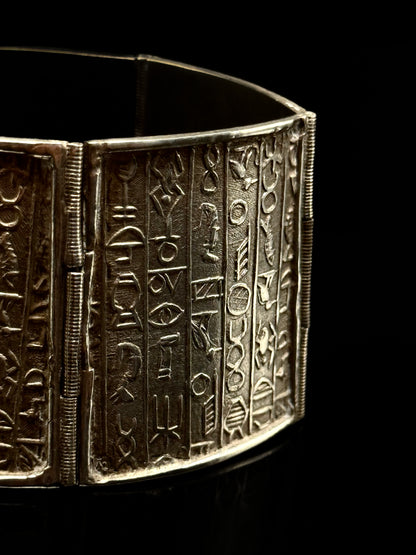 Egyptian hieroglyphs bracelet
