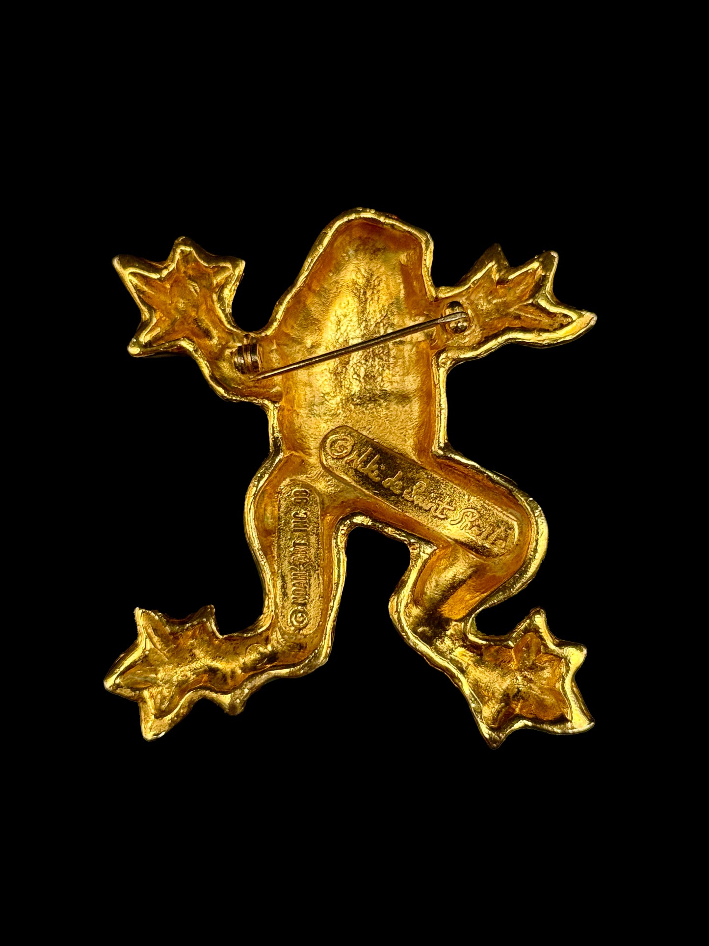 Broche grenouille