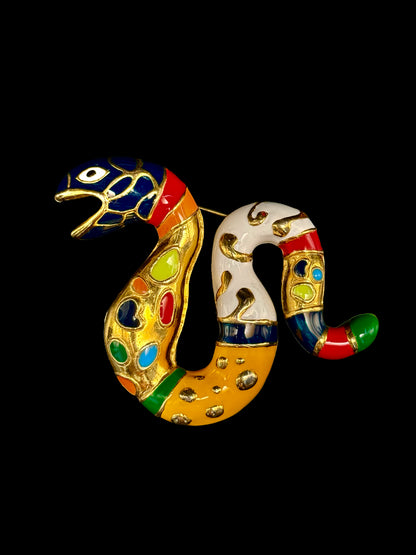 Broche serpent
