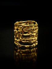 Bague large anneau "Personnages"