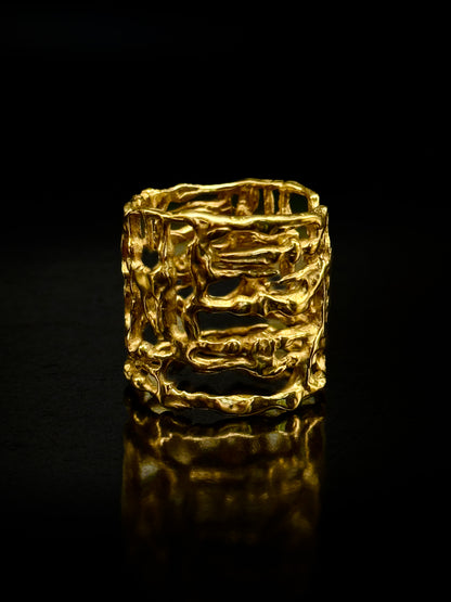 Bague large anneau "Personnages"