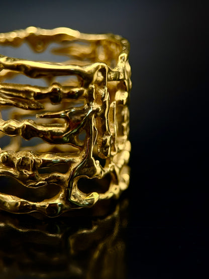 Bague large anneau "Personnages"