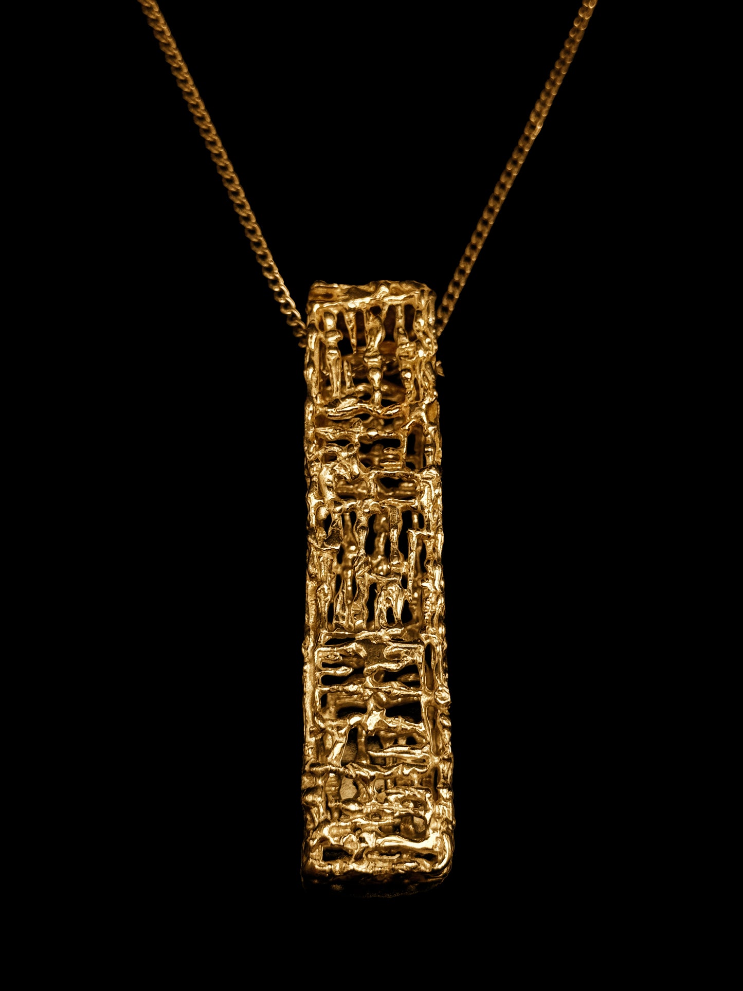 Collier pendentif "Gold bar"