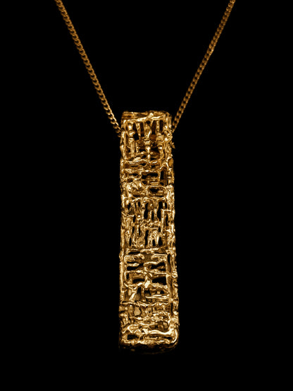 Collier pendentif "Gold bar"