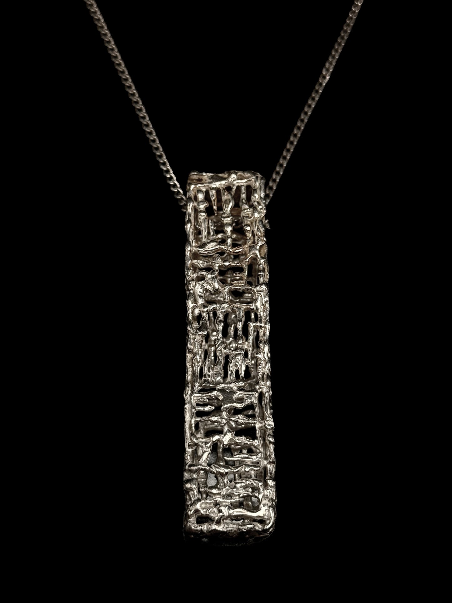 Collier pendentif "Silver bar"