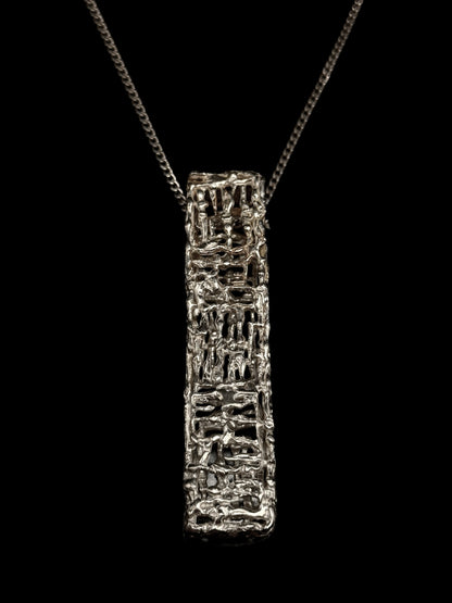 Collier pendentif "Silver bar"