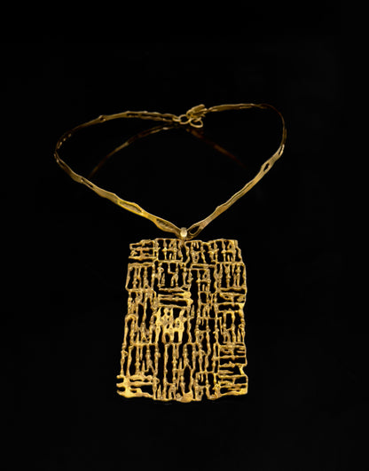 "Figures" pendant necklace