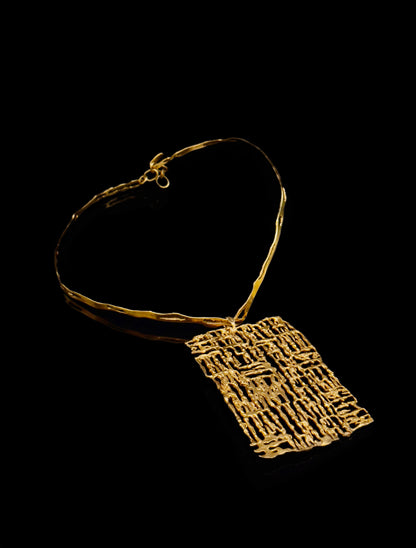 "Figures" pendant necklace