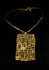 "Figures" pendant necklace