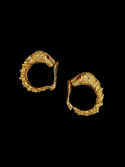  Boucles d'oreilles créoles Panthère