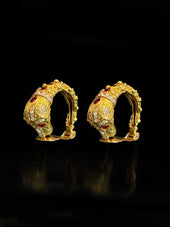  Boucles d'oreilles créoles Panthère