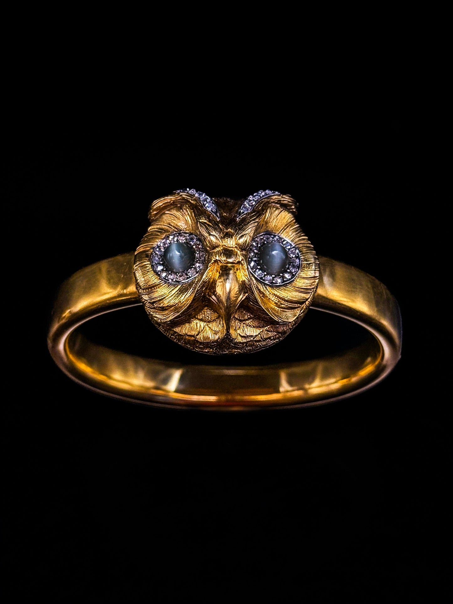 Owl gold bracelet Paul Robin