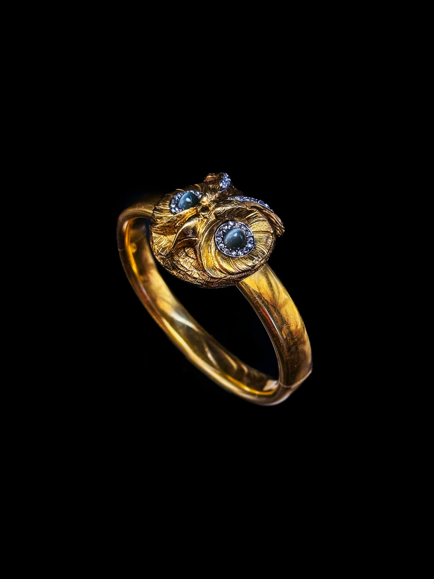 Owl gold bracelet Paul Robin