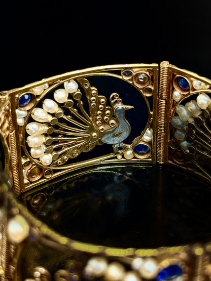 Peacock bracelet