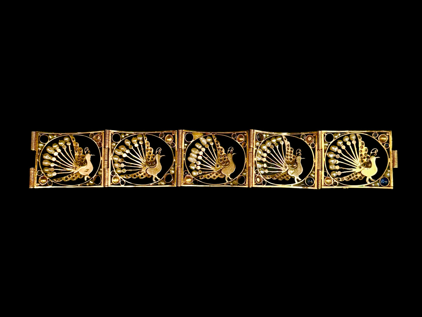 Peacock bracelet