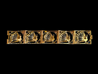 Peacock bracelet