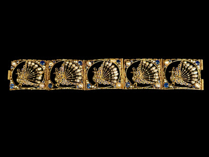 Peacock bracelet