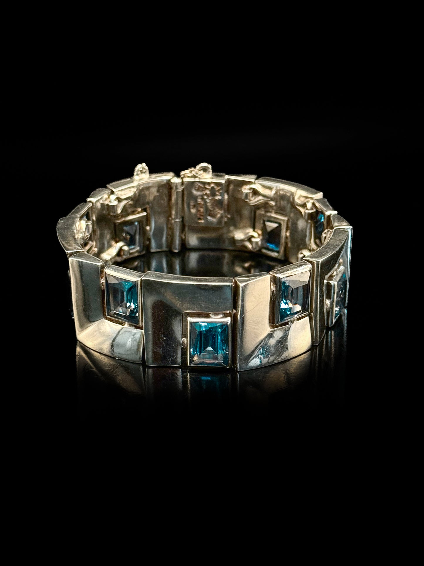 Silver topaze bracelet