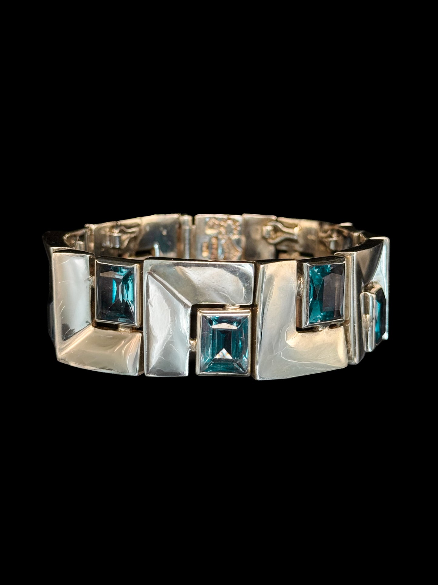 Silver topaze bracelet