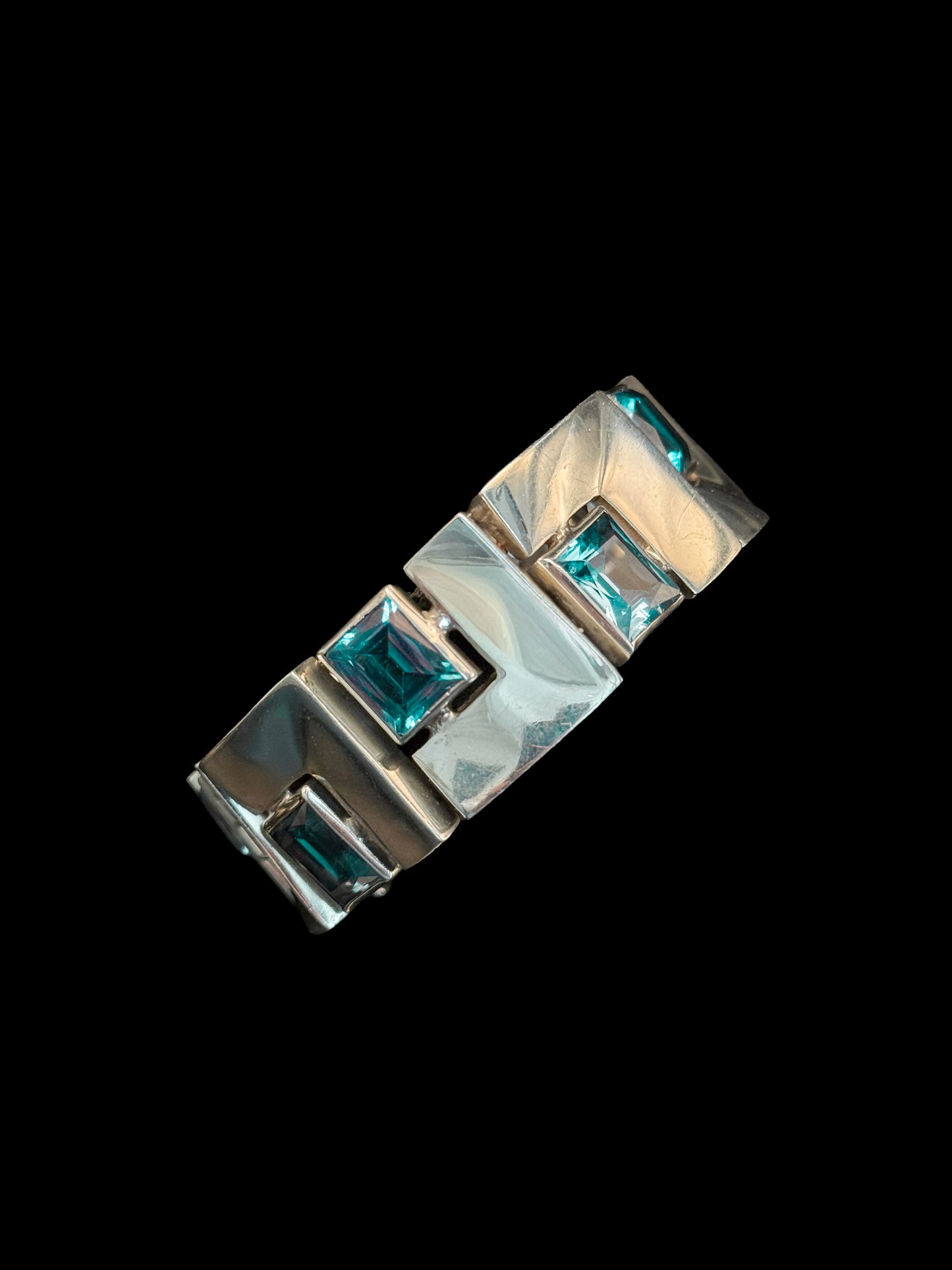 Silver topaze bracelet