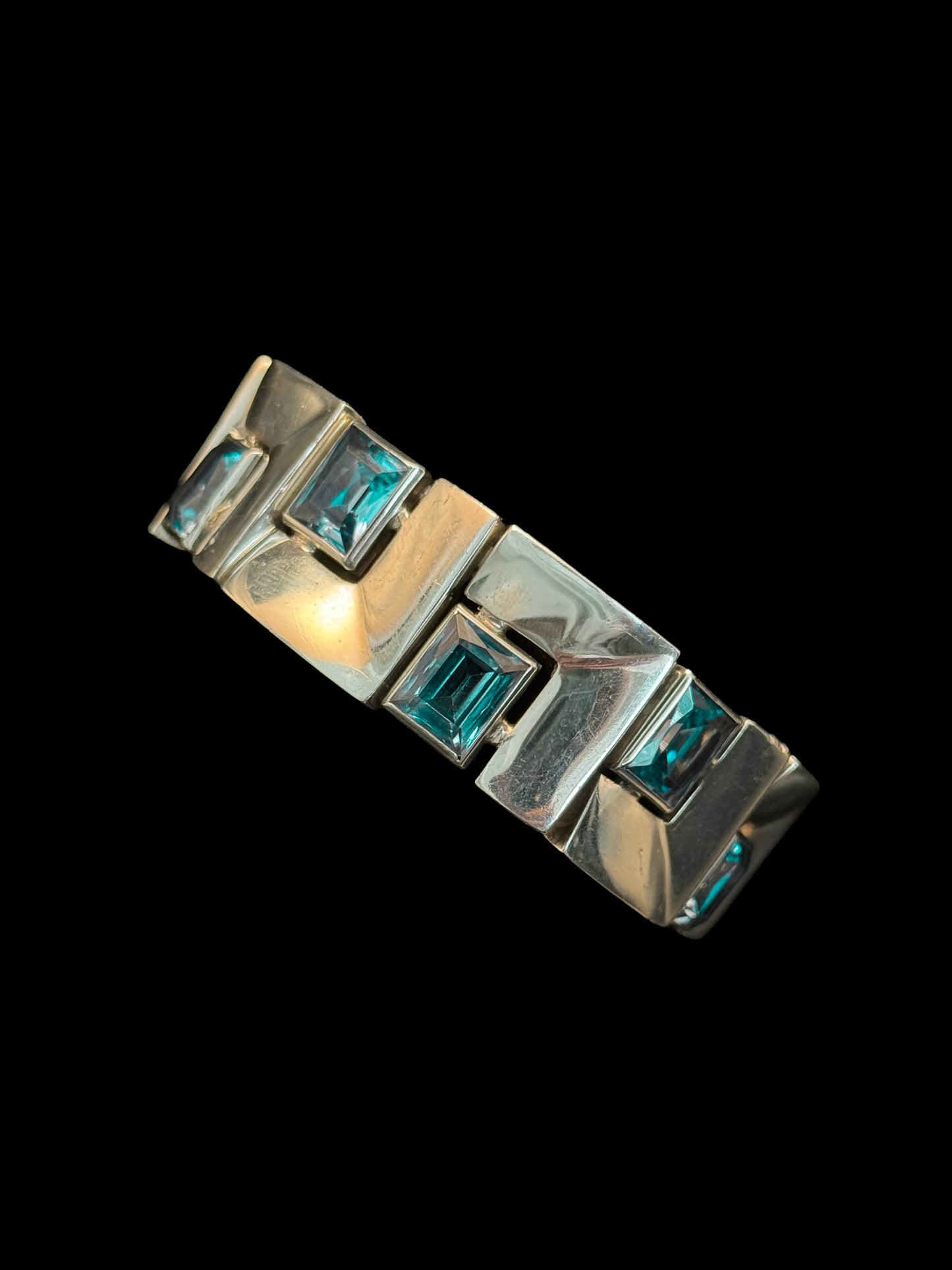 Silver topaze bracelet