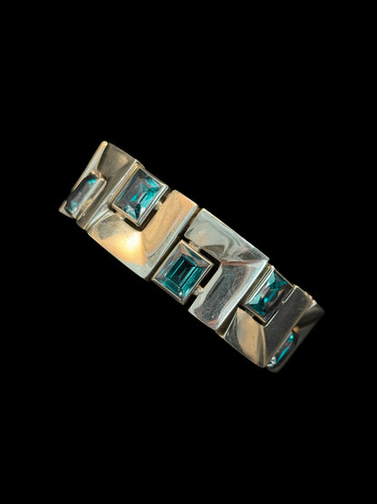 Silver topaze bracelet
