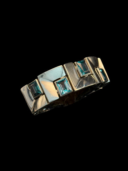 Silver topaze bracelet